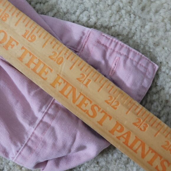 Old Navy Shirt Womens M Mauve Pink LS Button Up The Tunic Shirt Beach Tropical - Picture 7 of 12